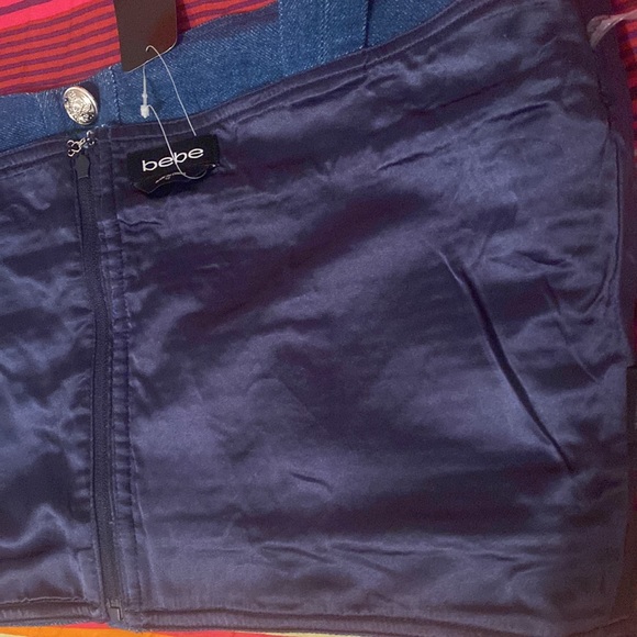 NWT DENIM & TWEED BUTTON FRONT BUSTIER TOP - Picture 15 of 16